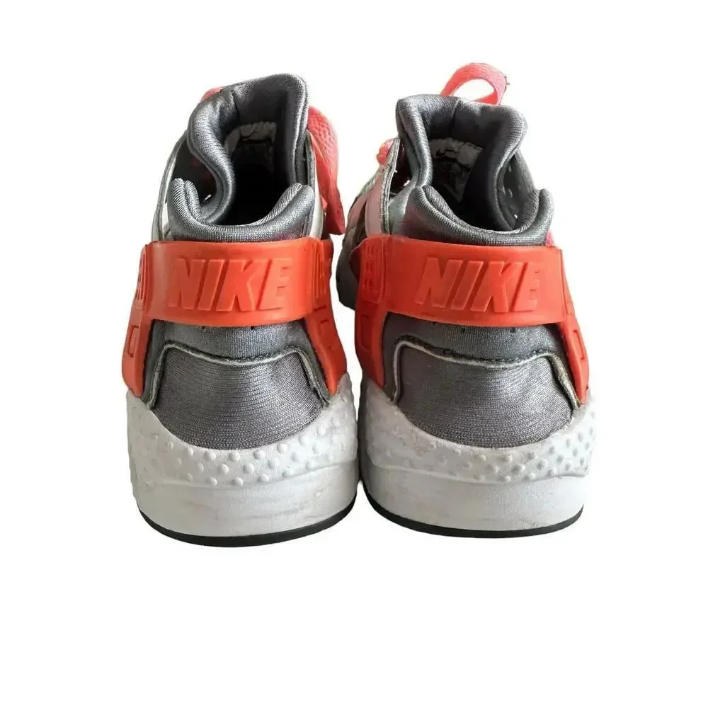 Nike Air Huarache Run Pure Platinum Lava GS Running Shoe 654280-010 Girls Sz 5.5
